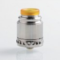 Authentic Hellvape Anglo RDA Rebuildable Dripping Atomizer w/ BF Pin - Silver, 316 Stainless Steel, 24mm Diameter