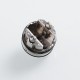 Authentic Hellvape Anglo RDA Rebuildable Dripping Atomizer - Silver, 316 Stainless Steel, 24mm Diameter