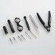 Authentic Vandy Vape Tool Kit Pro for DIY Coil Building - Tweezers + Screwdrivers + Coiling Kit + Scissors + Pliers