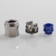 Authentic Wotofo Recurve RDA Rebuildable Dripping Atomizer w/ BF Pin - Silver, Stainless Steel, 24mm Diameter