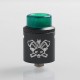 Authentic Hellvape Dead Rabbit SQ RDA Rebuildable Dripping Atomizer w/ BF Pin - Gun Metal, Aluminum + Stainless Steel, 22mm Dia.