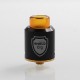 Authentic Shield Luxembourg RDA Rebuildable Dripping Atomizer - Black, Stainless Steel, 24mm Diameter