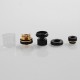 Authentic CoilART MAGE RTA V2 Rebuildable Tank Atomizer - Black + Gold, Stainless Steel, 3.5ml, 24mm Diameter
