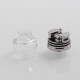 Authentic Oumier Wasp Nano Mini RDA Rebuildable Dripping Atomizer w/ BF Pin - Transparent + Silver, PC + SS, 22mm Diameter