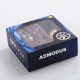 Authentic Asmodus Spruzza 80W TC VW Squonk Box Mod Mosaic Edition + Oni-One RDA Kit - Gold + Black, 5~80W, 1 x 18650, 6ml