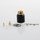 Authentic Lcovape 98K RDA Rebuildable Dripping Atomizer w/ BF Pin - Black, 316 Stainless Steel, 24.5mm Diameter