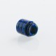 Authentic Blitz Snake Skin 810 Drip Tip for SMOK TFV8 / TFV12 Tank Atomizer - Light Blue, Epoxy Resin, 17.7mm