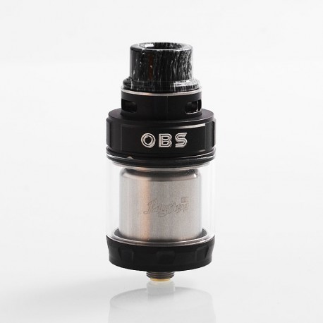 Authentic OBS Engine 2 RTA Rebuildable Tank Atomizer - Black, Stainless Steel, 5ml, 26mm Diameter