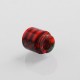 Authentic Blitz Snake Skin 810 Drip Tip for SMOK TFV8 / TFV12 Tank Atomizer - Red, Epoxy Resin, 17.7mm