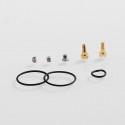 Authentic GAS Mods Replacement 510 Standard Pin + Bottom Feeder Pin Kit for G.R.1 GR1 RDA - Gold, Stainless Steel