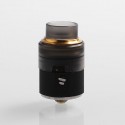 Authentic Vapefly Wormhole RDA Rebuildable Dripping Atomizer w/ BF Pin - Black, Stainless Steel + PMMA, 24mm Diameter
