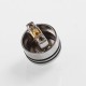 Authentic Vapefly Wormhole RDA Rebuildable Dripping Atomizer w/ BF Pin - Gold, Stainless Steel + PMMA, 24mm Diameter