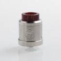 Authentic Wismec Guillotine V2 RDA Rebuildable Dripping Atomizer w/ Bf Pin - Red Resin, Stainless Steel, 24mm Diameter