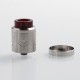 Authentic Wismec Guillotine V2 RDA Rebuildable Dripping Atomizer w/ Bf Pin - Red Resin, Stainless Steel, 24mm Diameter