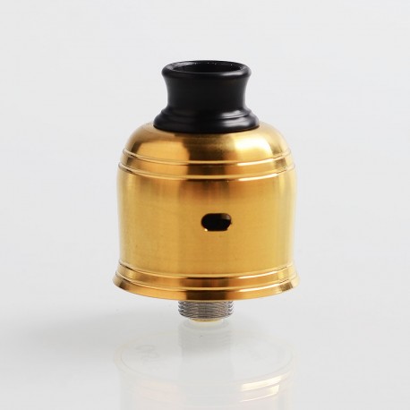 Authentic Hot Castle RDA Rebuildable Dripping Atomizer w/ BF Pin - Gold, Stainless Steel, 22mm Diameter