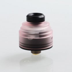Authentic GAS Mods G.R.1 GR1 RDA Rebuildable Dripping Atomizer w/ BF Pin - Pink, Stainless Steel + PMMA, 22mm Diameter