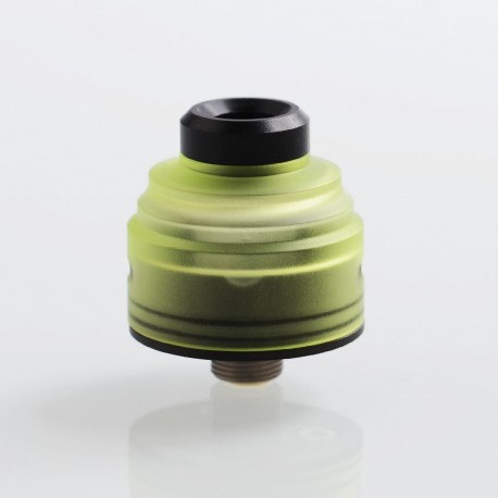 Authentic GAS Mods G.R.1 GR1 RDA Rebuildable Dripping Atomizer w/ BF Pin - Green, Stainless Steel + PMMA, 22mm Diameter
