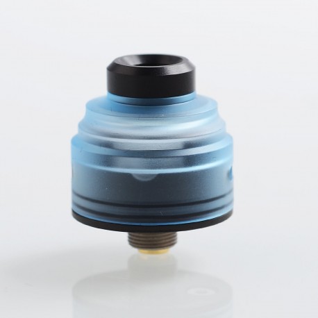 Authentic GAS Mods G.R.1 GR1 RDA Rebuildable Dripping Atomizer w/ BF Pin - Blue, Stainless Steel + PMMA, 22mm Diameter