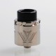 Authentic VXVTech X RDA Rebuildable Dripping Atomizer w/ BF Pin - Polished Silver, Stainless Steel, 24mm Diameter