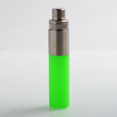 Authentic Wotofo Stentorian Easy Refill Squonk Bottle - Green, Stainless Steel + Silicone, 30ml