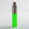 Authentic Wotofo Stentorian Easy Refill Squonk Bottle - Green, Stainless Steel + Silicone, 30ml