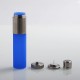 Authentic Wotofo Stentorian Easy Refill Squonk Bottle - Blue Stainless Steel + Silicone, 30ml