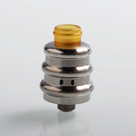 Authentic YC F-Tower RDA Rebuildable Dripping Atomizer w/ BF Pin - Silver, Stainless Steel, 18mm Diameter
