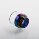 Authentic Vapesoon 810 Drip Tip for TFV8 / TFV12 Tank / 528 Goon / Kennedy / Reload RDA - Rainbow, Stainless Steel + Glass, 18mm
