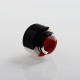 Authentic Vapesoon 810 Replacement Drip Tip for TFV8 / TFV12 Tank / 528 Goon / Kennedy RDA - Black + White + Red, Resin, 14mm