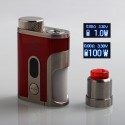 Authentic Eleaf Pico Squeeze 2 100W TC VW Variable Wattage Squonk Box Mod + Coral 2 RDA Kit - Red, 1 x 18650 / 21700, 8ml