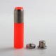 Authentic Wotofo Stentorian Easy Refill Squonk Bottle - Red, Stainless Steel + Silicone, 30ml