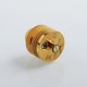 Authentic Oumier Wasp Nano Mini RDA Rebuildable Dripping Atomizer w/ BF Pin - Gold, Brass, 22mm diameter