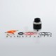 Authentic Tigertek Nada RDA Rebuildable Dripping Atomizer w/ BF Pin - Black, Stainless Steel, 25mm Diameter