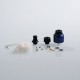 Authentic CoilART DPRO Mini RDA Rebuildable Dripping Atomizer w/ BF Pin - Blue, Stainless Steel, 22mm Diameter