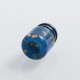 510 Replacement Drip Tip for RDA / RTA / Sub Ohm Tank Atomizer - Blue + Gold, Resin, 14mm