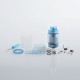 Authentic Ystar Beethoven RTA Rebuildable Tank Atomizer - Blue, Resin + Stainless Steel, 5.5ml, 24.7mm Diameter