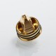 Authentic Vandy Vape Capstone RDA Rebuildable Dripping Atomizer w/ BF Pin - Gold, Stainless Steel, 24mm Diameter