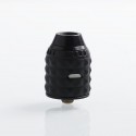 Authentic VandyVape Capstone RDA Rebuildable Dripping Atomizer w/ BF Pin - Matte Black, Stainless Steel, 24mm Diameter