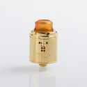 Authentic Digiflavor Drop Solo RDA Rebuildable Dripping Atomizer w/ BF Pin - Gold, Stainless Steel, 22mm Diameter