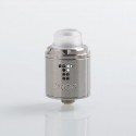 Authentic Digi Drop Solo RDA Rebuildable Dripping Atomizer w/ BF Pin - Silver, Stainless Steel, 22mm Diameter