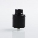 Authentic Cthulhu Zathog RDA Rebuildable Dripping Atomizer w/ BF Pin - Black, Stainless Steel, 30mm Diameter