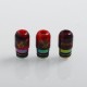 Authentic Shield Adjustable 510 Drip Tip for RDA / RTA / Sub Ohm Tank Atomizer - Red, Resin, 19mm