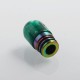 Authentic Shield Adjustable 510 Drip Tip for RDA / RTA / Sub Ohm Tank Atomizer - Green, Resin, 19mm