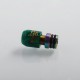 Authentic Shield Adjustable 510 Drip Tip for RDA / RTA / Sub Ohm Tank Atomizer - Green, Resin, 19mm