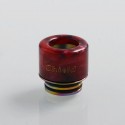 Authentic Shield Adjustable 810 Drip Tip for TFV8 / TFV12 Tank / 528 Goon / Kennedy / Reload RDA - Red, Resin, 16.5mm