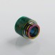Authentic Shield Adjustable 810 Drip Tip for TFV8 / TFV12 Tank / 528 Goon / Kennedy / Reload RDA - Green, Resin, 16.5mm