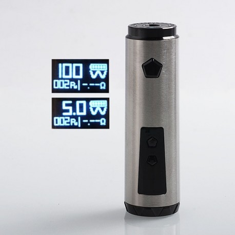Authentic IJOY Saber 100W VW Variable Wattage Mod - Silver, 1 x 18650 / 20700