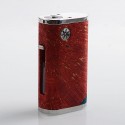 Authentic Asmodus Pumper-18 Squonk Mechanical Box Mod - Red, Stainless Steel + Stabilized Wood, 8ml, 1 x 18650