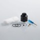 Authentic Oumier Wasp Nano Mini RDA Rebuildable Dripping Atomizer w/ BF Pin - Transparent Black, PC + SS, 22mm Diameter