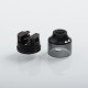 Authentic Oumier Wasp Nano Mini RDA Rebuildable Dripping Atomizer w/ BF Pin - Transparent Black, PC + SS, 22mm Diameter